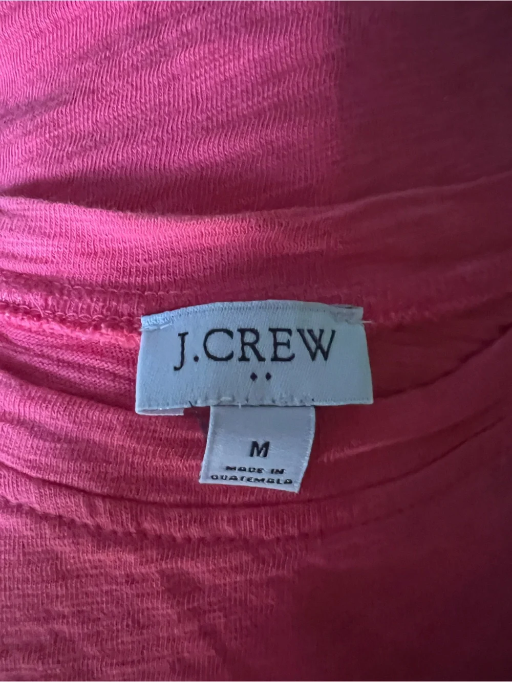 J. Crew Bright Pink casual tie waist dress